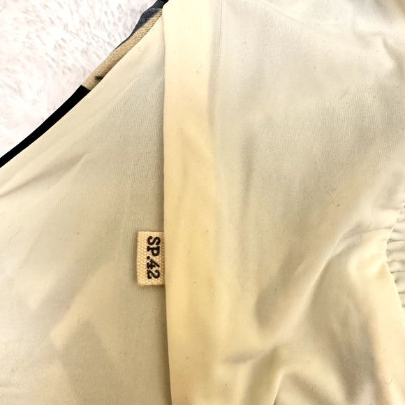 SIYU High Waist Women's Swim Set SZ 8 Clave Stale Blue Geometric Halter Top - Picture 9 of 15